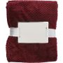 Fleece (230 gr/m2) blanket Nikolai, burgundy