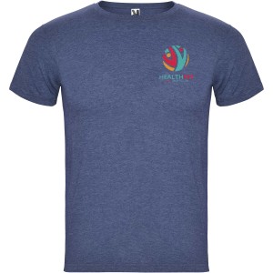 Fox short sleeve men's t-shirt, Heather Denim Blue (T-shirt, 90-100% cotton)