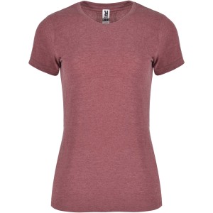 Fox short sleeve women's t-shirt, Heather Garnet (T-shirt, 90-100% cotton)
