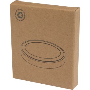 Freal 15W recycled plastic wireless charging pad, Solid blac (Powerbanks)