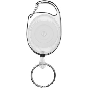 Gerlos roller clip keychain, White (Lanyard, armband, badge holder)