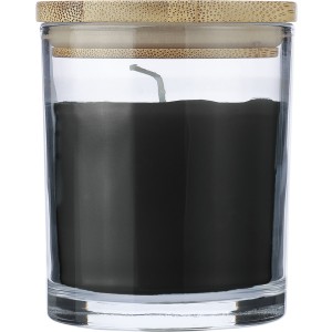 Glass candle Riven, black (Candles)
