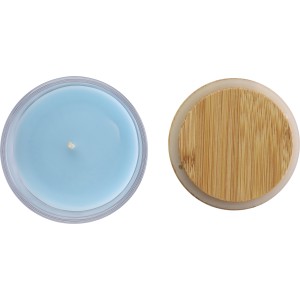 Glass candle Riven, light blue (Candles)