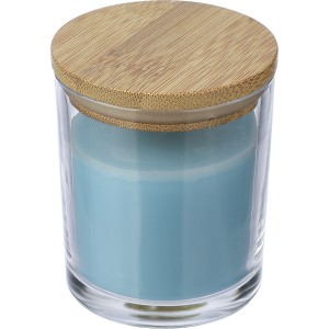 Glass candle Riven, light blue (Candles)