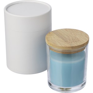 Glass candle Riven, light blue (Candles)