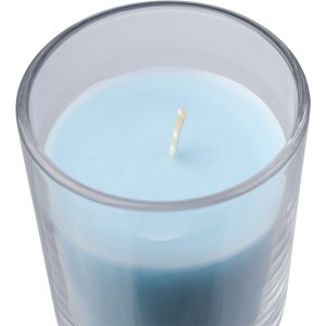 Glass candle Riven, light blue (Candles)