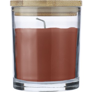 Glass candle Riven, orange (Candles)