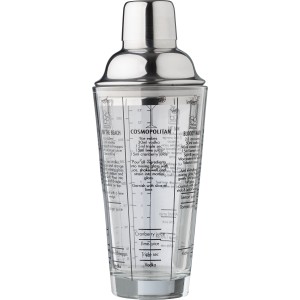 Glass cocktail shaker (400 ml) Adela, Neutral/Transparant (Kitchen glass)
