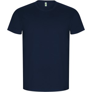 Golden short sleeve men's t-shirt, Navy Blue (T-shirt, 90-100% cotton)