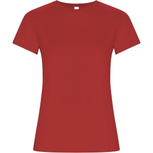 Golden short sleeve women's t-shirt, Red (T-shirt, 90-100% cotton)