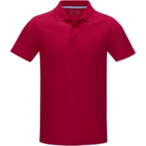 Graphite short sleeve men's  organic polo, Red (Polo shirt, 90-100% cotton)
