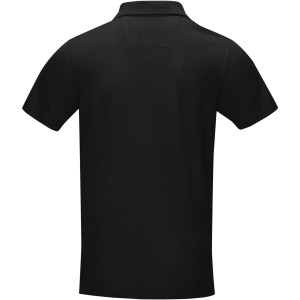 Graphite short sleeve men's  organic polo, Solid black (Polo shirt, 90-100% cotton)