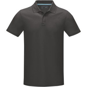 Graphite short sleeve men's  organic polo, Storm grey (Polo shirt, 90-100% cotton)