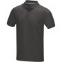 Graphite short sleeve men's  organic polo, Storm grey