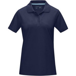 Graphite short sleeve women's  organic polo, Navy (Polo shirt, 90-100% cotton)