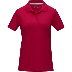 Graphite short sleeve women's  organic polo, Red (Polo shirt, 90-100% cotton)