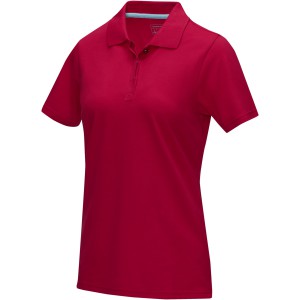 Graphite short sleeve women's  organic polo, Red (Polo shirt, 90-100% cotton)