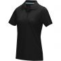 Graphite short sleeve women's  organic polo, Solid black