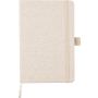Hemp notebook A5 Barbara, khaki