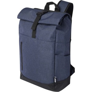 Hoss 15.6" roll-up laptop backpack 12L, Heather navy
