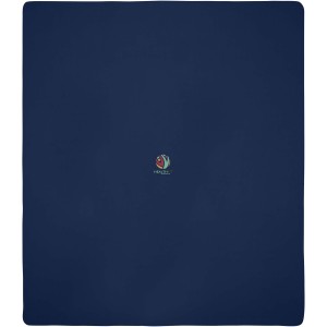 Huggy fleece plaid blanket with carry pouch 220x250 cm, Navy (Blanket)
