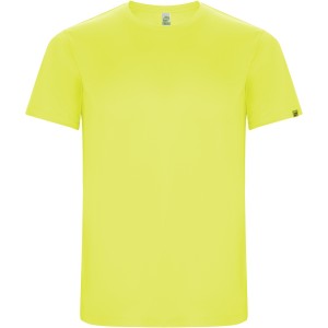 Imola short sleeve men's sports t-shirt, Fluor Yellow (T-shirt, mixed fiber, synthetic)