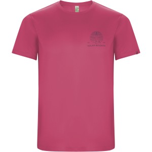 Imola short sleeve men's sports t-shirt, Pink Fluor (T-shirt, mixed fiber, synthetic)