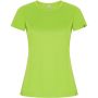 Imola short sleeve women's sports t-shirt, Fluor Green