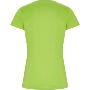 Imola short sleeve women's sports t-shirt, Lime / Green Lime (T-shirt, mixed fiber, synthetic)