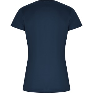 Imola short sleeve women's sports t-shirt, Navy Blue (T-shirt, mixed fiber, synthetic)