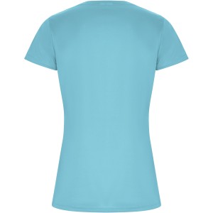 Imola short sleeve women's sports t-shirt, Turquois (T-shirt, mixed fiber, synthetic)