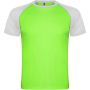 Indianapolis short sleeve kids sports t-shirt, Fluor Green, White