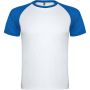 Indianapolis short sleeve kids sports t-shirt, White, Royal blue