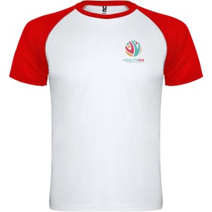 Indianapolis short sleeve unisex sports t-shirt, White, Red (T-shirt, mixed fiber, synthetic)