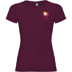 Jamaica short sleeve women's t-shirt, Burgundy (T-shirt, 90-100% cotton)