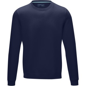Jasper men's  organic GRS recycled crewneck sweater, Navy (Pullovers)