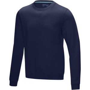 Jasper men's  organic GRS recycled crewneck sweater, Navy (Pullovers)