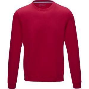 Jasper men's  organic GRS recycled crewneck sweater, Red (Pullovers)