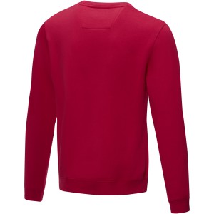 Jasper men's  organic GRS recycled crewneck sweater, Red (Pullovers)