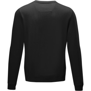 Jasper men's  organic GRS recycled crewneck sweater, Solid black (Pullovers)