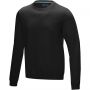 Jasper men's  organic GRS recycled crewneck sweater, Solid black