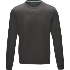 Jasper men's  organic GRS recycled crewneck sweater, Storm grey (Pullovers)