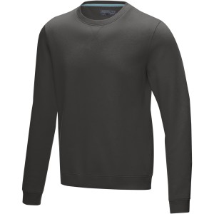 Jasper men's  organic GRS recycled crewneck sweater, Storm grey (Pullovers)