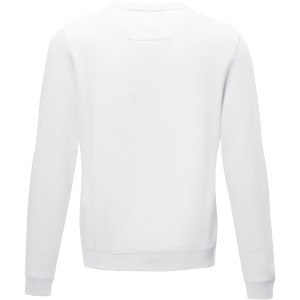 Jasper men's  organic GRS recycled crewneck sweater, White (Pullovers)