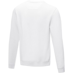 Jasper men's  organic GRS recycled crewneck sweater, White (Pullovers)