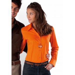 JESSICA - LADIES' LONG-SLEEVED SHIRT, Orange (shirt)