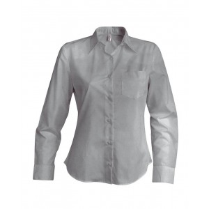JESSICA - LADIES' LONG-SLEEVED SHIRT, Silver (shirt)