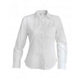 JESSICA - LADIES' LONG-SLEEVED SHIRT, White (shirt)