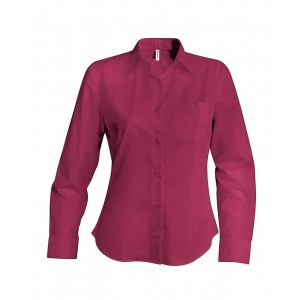 JESSICA - LADIES' LONG-SLEEVED SHIRT, Wine (shirt)