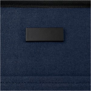 Joey 9-can GRS recycled canvas lunch cooler bag 6L, Navy (Cooler bags)
